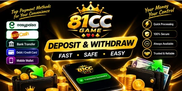 Deposit and Withdraw in 81CC App